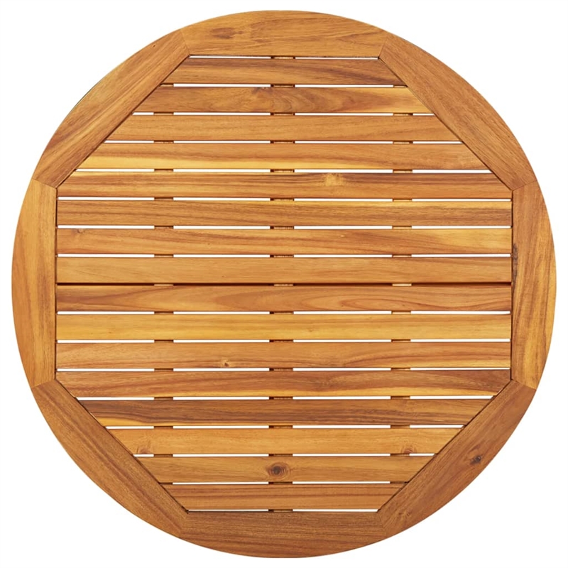vidaXL Solid Acacia Wood Garden Dining Set in Brown