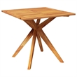 vidaXL 5PC Solid Acacia Wood Garden Dining Set in Brown