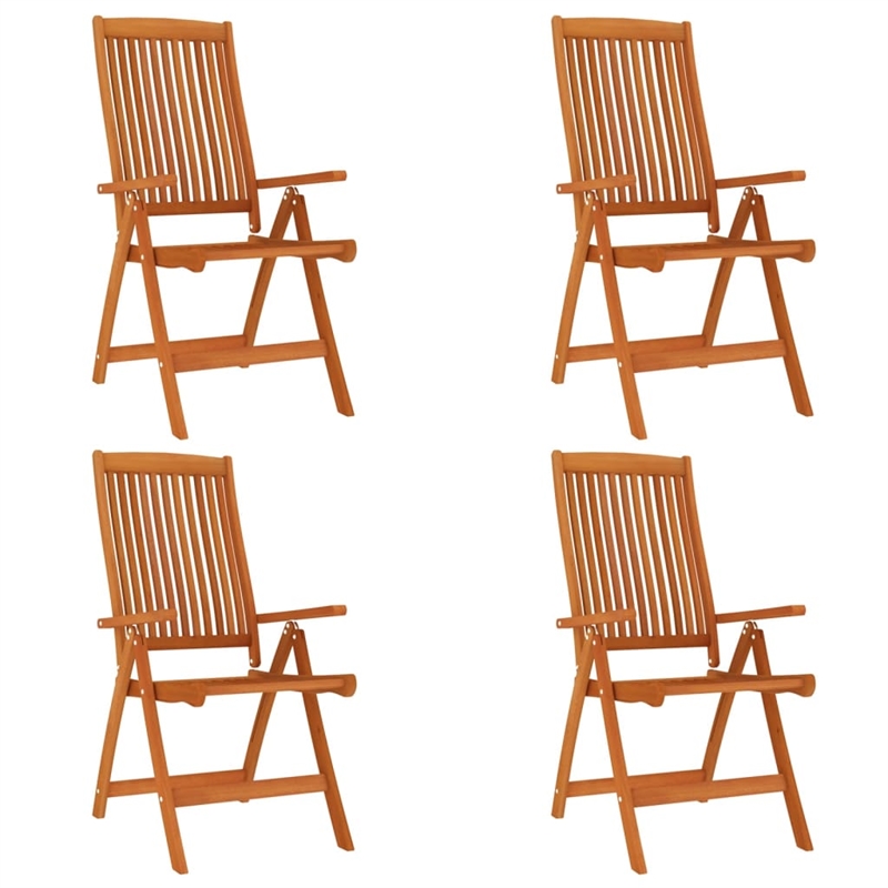 vidaXL Solid Eucalyptus Wood Medium Garden Dining Set Reddish-Brown