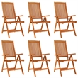 vidaXL Solid Eucalyptus Wood Large Garden Dining Set Reddish-Brown