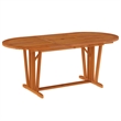 vidaXL Solid Eucalyptus Wood Large Garden Dining Set Reddish-Brown