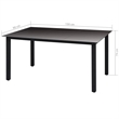 vidaXL Dining Set in Beige/Cream White/Black