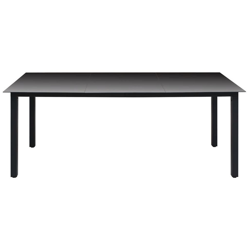vidaXL Dining Set in Black/Gray/Dark Gray/Natural Wood