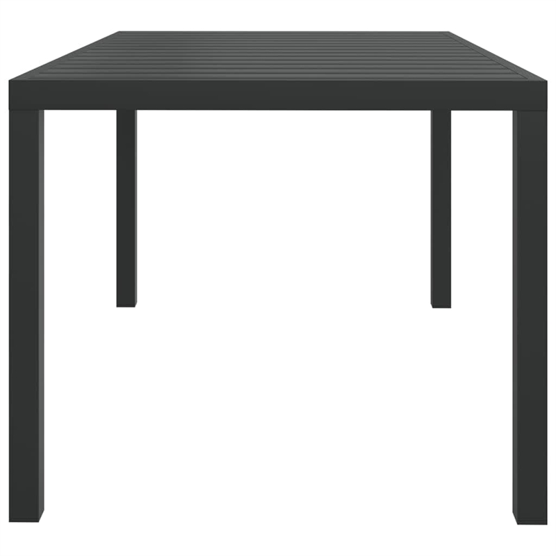 vidaXL PE Rattan 5 Piece 5 Piece Garden Dining Set in Black