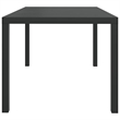 vidaXL PE Rattan 5 Piece 5 Piece Garden Dining Set in Black