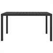 vidaXL PE Rattan 5 Piece 5 Piece Garden Dining Set in Black