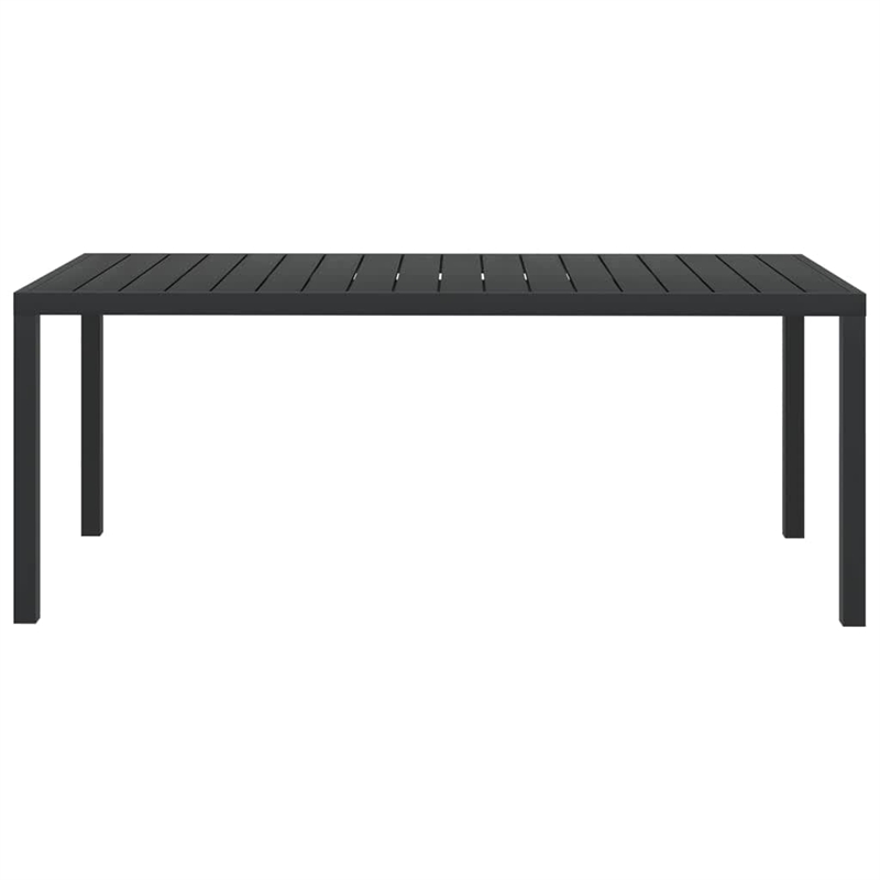 vidaXL PE Rattan & Solid Acacia Wood Dining Set in Black
