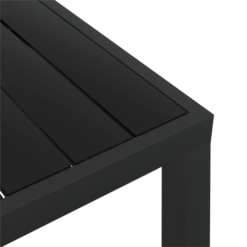 vidaXL Dining Set in Gray/Dark Gray/Black/Natural Wood
