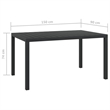 vidaXL Dining Set in Gray/Black/Dark Gray