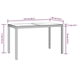 vidaXL Garden Dining Set in Brown and Cream White