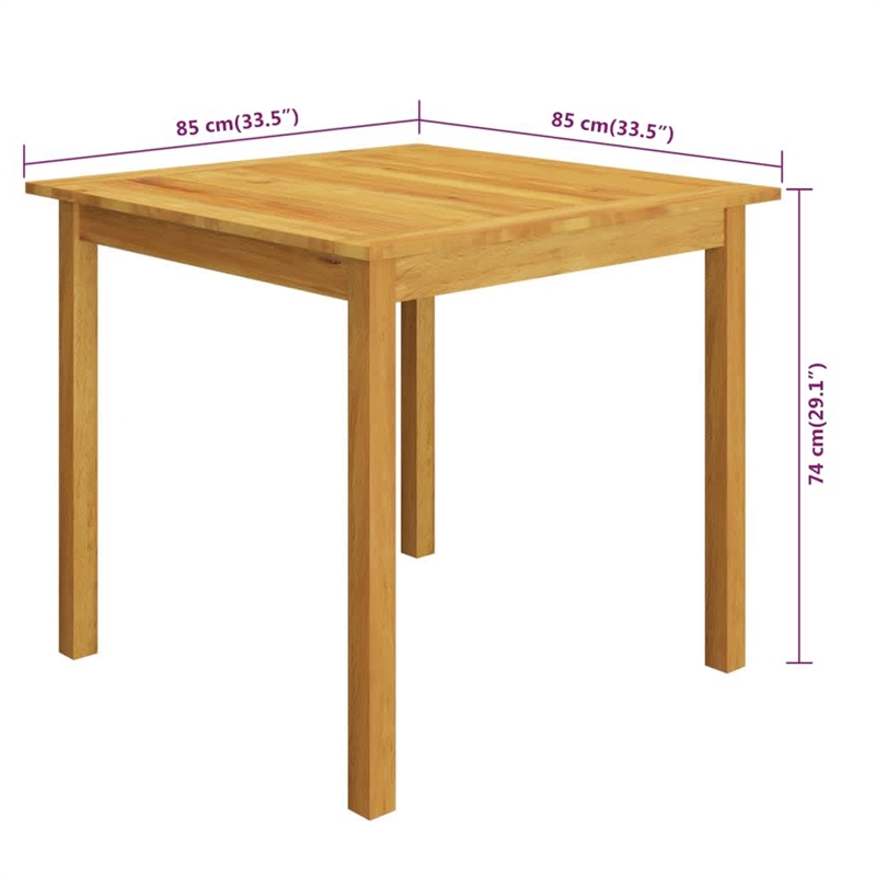 vidaXL Garden Dining Set in Brown/Cream White