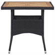 vidaXL Garden Dining Set in Black/Cream White