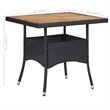 vidaXL Garden Dining Set in Black/Cream White