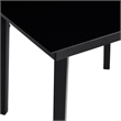 vidaXL Powder-Coated Steel Garden Dining Set in Black
