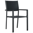 vidaXL Powder-Coated Steel Garden Dining Set in Black