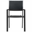 vidaXL Powder-Coated Steel Garden Dining Set in Black