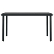 vidaXL Powder-Coated Steel Garden Dining Set in Black