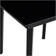 vidaXL Powder-Coated Steel Garden Dining Set in Black