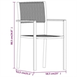 vidaXL Powder-Coated Steel Garden Dining Set in Black