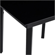 vidaXL Powder-Coated Steel Garden Dining Set in Black