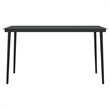 vidaXL Powder-Coated Steel Garden Dining Set in Black