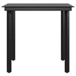 vidaXL Garden Dining Set in Gray and Black