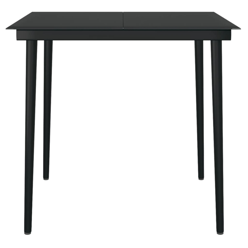 vidaXL Garden Dining Set in Brown and Black
