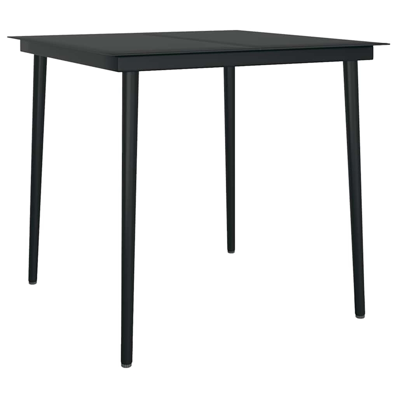 vidaXL Garden Dining Set in Brown and Black