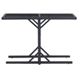 vidaXL Garden Dining Set in Black/Cream White Cushion