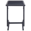 vidaXL Garden Dining Set in Black/Cream White Cushion