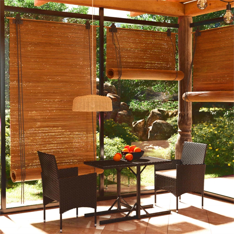 vidaXL Garden Dining Set in Black/Cream White Cushion