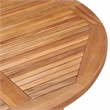 vidaXL Smooth-Sanded Teak Hardwood Outdoor Dining Set Natural/Brown
