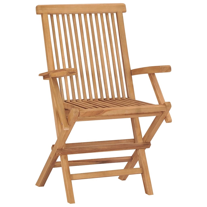 vidaXL Smooth-Sanded Teak Hardwood Outdoor Dining Set Natural/Brown