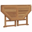 vidaXL Solid Teak Wood Compact Foldable Outdoor Dining Set in Brown