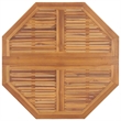 vidaXL Solid Teak Wood Compact Foldable Outdoor Dining Set in Brown