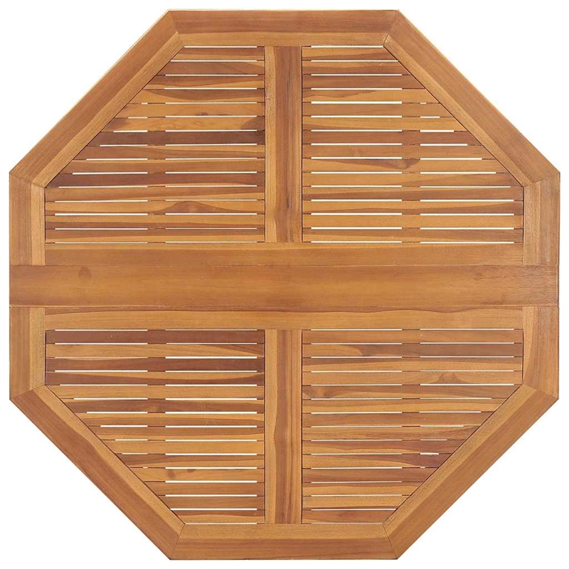 vidaXL Sanded Teak Hardwood Medium Outdoor Dining Set Natural/Brown