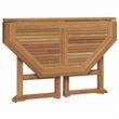 vidaXL Solid Teak Wood Medium Foldable Outdoor Dining Set Natural/Brown