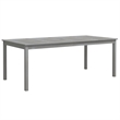 vidaXL Solid Acacia Wood Seven Piece Set Durable Garden Dining Set in Gray