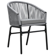 vidaXL Garden Dining Set in Anthracite/Black/Gray