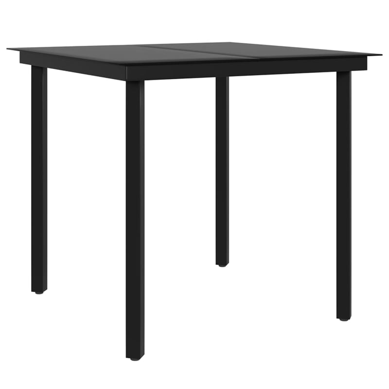 vidaXL Garden Dining Set in Brown and Black