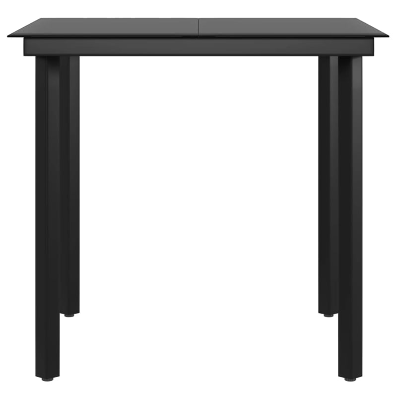 vidaXL Garden Dining Set in Brown and Black