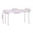 vidaXL Garden Dining Set in Beige and Black