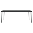 vidaXL Garden Dining Set in Gray and Black