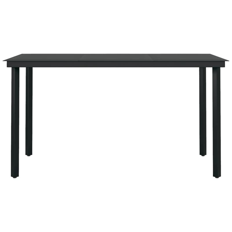 vidaXL Garden Dining Set in Brown and Black
