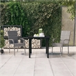 vidaXL Garden Dining Set in Gray and Black