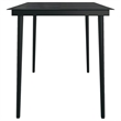 vidaXL Garden Dining Set in Black/Cream White