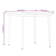 vidaXL Garden Dining Set in Beige and Black