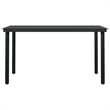 vidaXL Garden Dining Set in Gray and Black