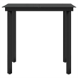 vidaXL Garden Dining Set in Black/Dark Gray