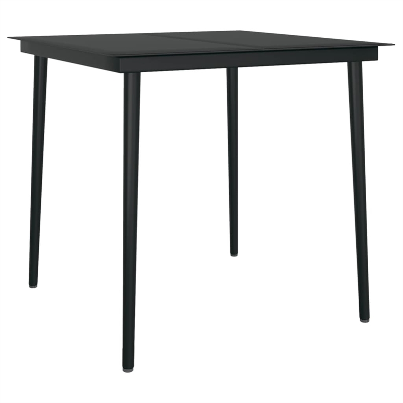 vidaXL Garden Dining Set in Brown/Cream White/Black